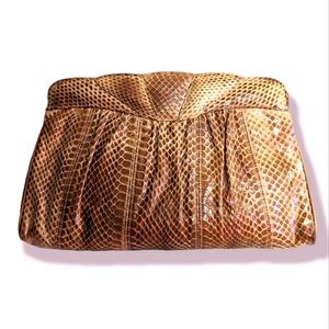 Vintage Snakeskin Clutch